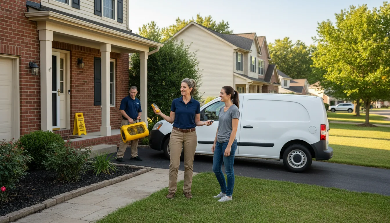 Residential water damage restoration in Camden, MS
